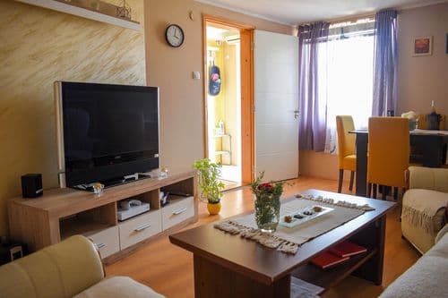 Spacious living room of Apartment 1