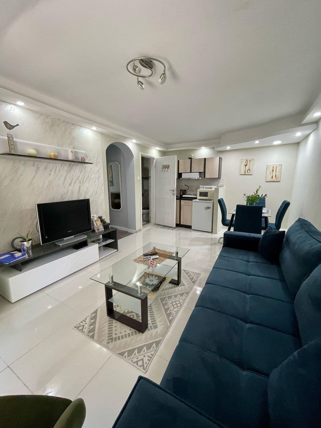 Elegant living room of Apartment 2